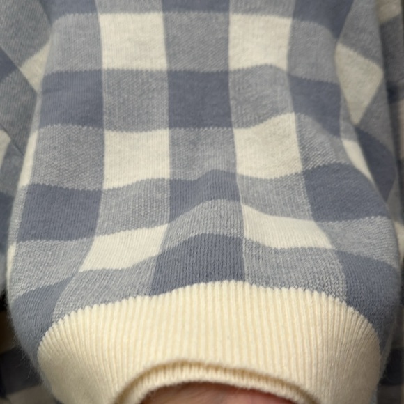 Dazy Buffalo Plaid Drop Shoulder Sweater - Picture 2 of 8